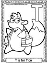 cartoon alphabets coloring sheets