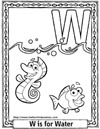 cartoon alphabets coloring sheets